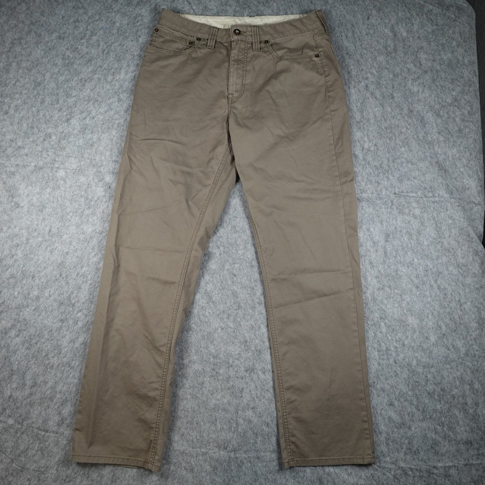 Prana Pants Mens 33x32 Brown Ulterior Breathe Organic Cotton Stretch Hiking